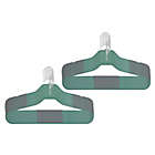Alternate image 0 for Squared Away&trade; No Slip Slim Hangers in Sea Spray with Chrome Hook (Set of 16)