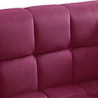 Alternate image 10 for Inspired Home Velvet Upholstered Club Chair in Fuchsia