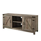 Alternate image 6 for Forest Gate&trade; Wheatland 58-Inch Barn Door TV Stand in Grey