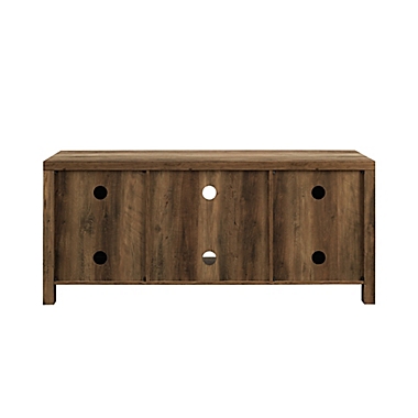 Forest Gate&trade; Wheatland 58-Inch Barn Door TV Stand in Rustic Oak. View a larger version of this product image.