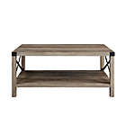 Alternate image 7 for Forest Gate Wheatland Modern Farmhouse Accent Coffee Table in Grey