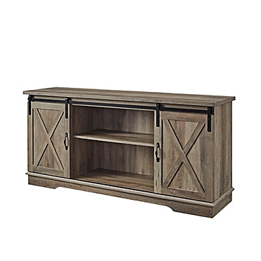 Forest Gate Wheatland 58-Inch Farmhouse Sliding Barn Door TV Stand. View a larger version of this product image.