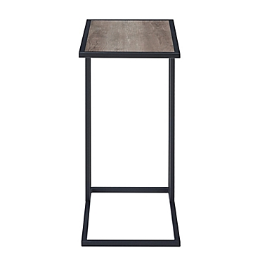 Forest Gate C-Shaped Side Table in Grey Wash. View a larger version of this product image.