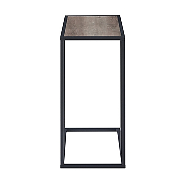 Forest Gate C-Shaped Side Table in Grey Wash. View a larger version of this product image.