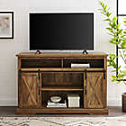 Alternate image 5 for Forest Gate Wheatland 52-Inch Farmhouse Sliding Door TV Stand in Rustic Oak