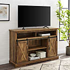 Alternate image 9 for Forest Gate Wheatland 52-Inch Farmhouse Sliding Door TV Stand in Rustic Oak