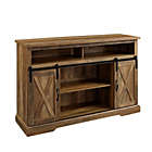 Alternate image 0 for Forest Gate Wheatland 52-Inch Farmhouse Sliding Door TV Stand in Rustic Oak