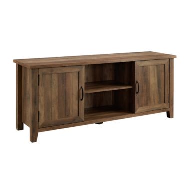 Forest Gate™ Sage 58-Inch TV Stand in Rustic Oak | Bed Bath & Beyond