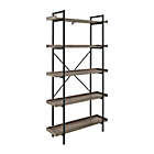 Alternate image 0 for Forest Gate 68&quot; Industrial Modern Pipe Bookshelf in Grey Wash