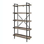 Alternate image 5 for Forest Gate 68&quot; Industrial Modern Pipe Bookshelf in Grey Wash