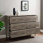 Alternate image 5 for Forest Gate&trade; 6-Drawer Farmhouse Wood Storage Cabinet in Slate Grey