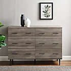 Alternate image 6 for Forest Gate&trade; 6-Drawer Farmhouse Wood Storage Cabinet in Slate Grey