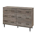 Alternate image 2 for Forest Gate&trade; 6-Drawer Farmhouse Wood Storage Cabinet in Slate Grey