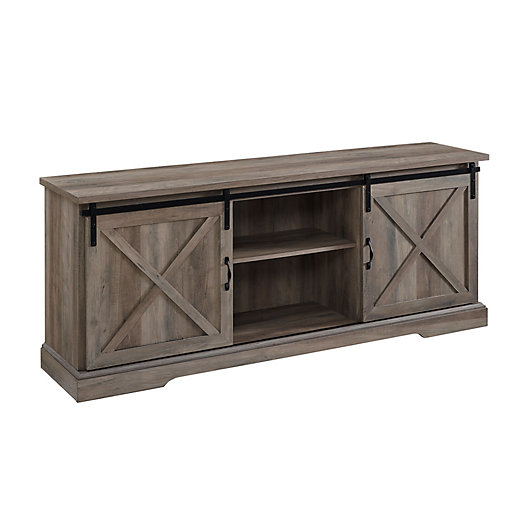 Forest Gate 70 Inch Barn Door Tv, Tv Stands Closed Shelving