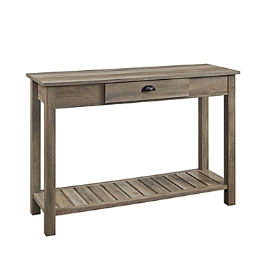 Forest Gate&trade; 1-Drawer Entryway Table in Grey Wash. View a larger version of this product image.