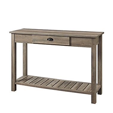 Forest Gate&trade; 1-Drawer Entryway Table in Grey Wash. View a larger version of this product image.