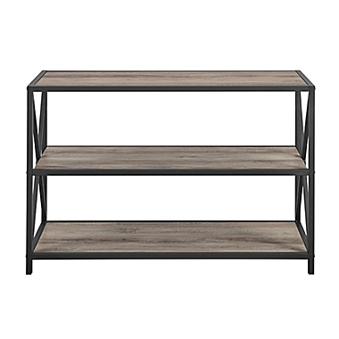 Forest Gate&trade; Blair 40&quot; Bookshelf Console Table in Grey. View a larger version of this product image.