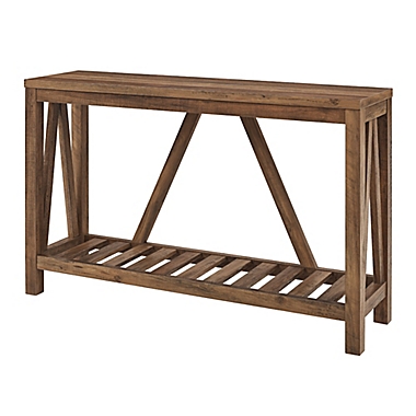 Forest Gate&trade; Charlotte Console Table in Rustic Oak. View a larger version of this product image.