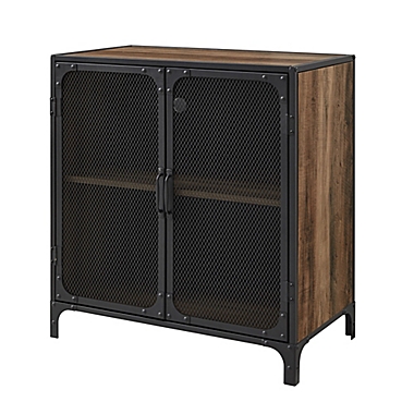 Forest Gate&trade; Willow Industrial Modern Storage Cabinet in Rustic Oak. View a larger version of this product image.