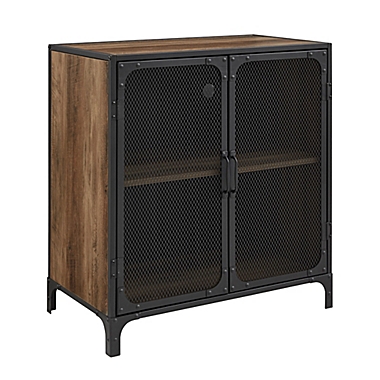 Forest Gate&trade; Willow Industrial Modern Storage Cabinet in Rustic Oak. View a larger version of this product image.