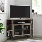 Alternate image 1 for Forest Gate&trade; 48-Inch Metal Mesh Corner TV Stand