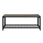 Alternate image 5 for Forest Gate&trade; Wheatland 48-Inch Entryway Shoe Bench in Grey Wash