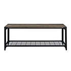 Alternate image 3 for Forest Gate&trade; Wheatland 48-Inch Entryway Shoe Bench in Grey Wash