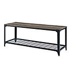 Alternate image 4 for Forest Gate&trade; Wheatland 48-Inch Entryway Shoe Bench in Grey Wash