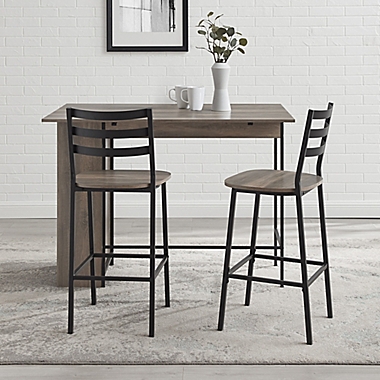 Forest Gate&trade; 3-Piece 48-Inch Bistro Set in Dark Grey. View a larger version of this product image.