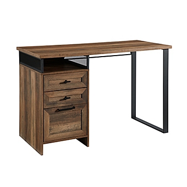 Forest Gate&trade; 47.5-Inch 3-Drawer Computer Desk in Barnwood. View a larger version of this product image.