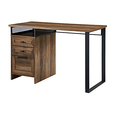 Forest Gate&trade; 47.5-Inch 3-Drawer Computer Desk in Barnwood. View a larger version of this product image.