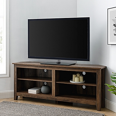 Forest Gate&trade; Thomas 58-Inch Corner TV Stand in Rustic Oak. View a larger version of this product image.