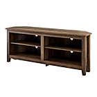 Alternate image 3 for Forest Gate&trade; Thomas 58-Inch Corner TV Stand in Rustic Oak
