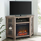 Alternate image 1 for Forest Gate 48&quot; Noah Traditional Corner Fireplace TV Stand in Grey
