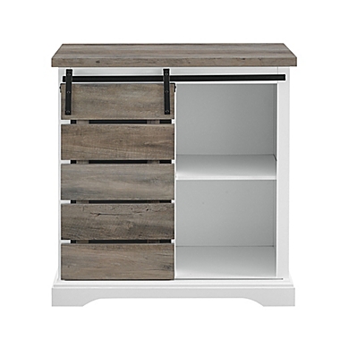 Forest Gate&trade; Sage Sliding Door Cabinet in Grey Wash. View a larger version of this product image.