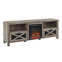 Forest Gate™ 70-Inch Rustic Electric Fireplace TV Stand