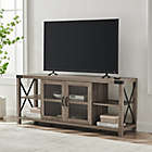 Alternate image 1 for Forest Gate&trade; Wheatland 60-Inch 2-Door TV Stand in Grey