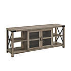 Alternate image 0 for Forest Gate&trade; Wheatland 60-Inch 2-Door TV Stand in Grey