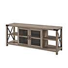 Alternate image 4 for Forest Gate&trade; Wheatland 60-Inch 2-Door TV Stand in Grey