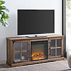 Alternate image 4 for Forest Gate 60 Inch 2 Door Electric Fireplace TV Stand in Rustic Oak