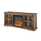 Alternate image 7 for Forest Gate 60 Inch 2 Door Electric Fireplace TV Stand in Rustic Oak