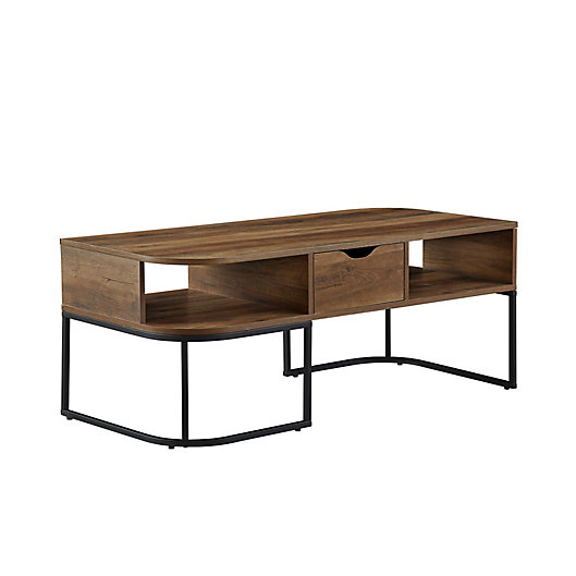 Alternate image 1 for Forest Gate™ 1-Drawer Curved Coffee Table