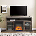 Alternate image 8 for Forest Gate&trade; 58-Inch Traditional TV Stand with Electric LED Fireplace in Grey Wash