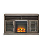 Alternate image 4 for Forest Gate&trade; 58-Inch Traditional TV Stand with Electric LED Fireplace in Grey Wash