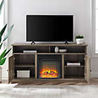 Alternate image 8 for Forest Gate Wheatland Farmhouse 2-Door Fireplace TV Stand in Grey Wash