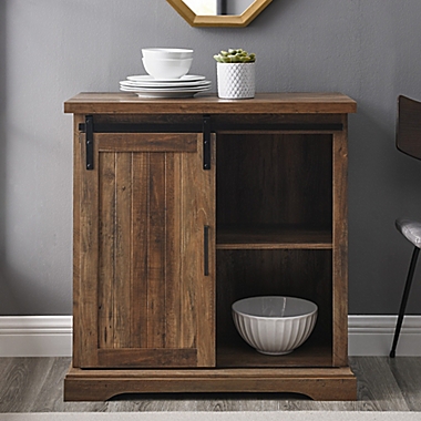Forest Gate&trade; Sage Sliding Door Accent Cabinet in Rustic Oak. View a larger version of this product image.