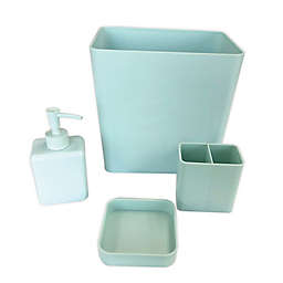 Simply Essential™ 4-Piece Bath Accessory Bundle Set in Blue