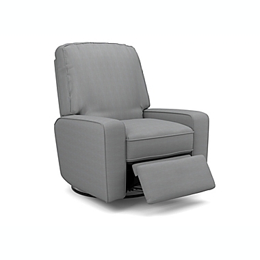 Best Chairs Bilana Swivel Glider Recliner in Graphite II. View a larger version of this product image.