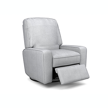 Best Chairs Bilana Swivel Glider Recliner in Dove. View a larger version of this product image.