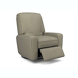 Best Chairs® Bilana Swivel Glider Recliner in Steel Grey